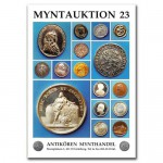 Antikören Myntauktion 23. (758 utrop, 76 sidor). - Pris 100 kr + porto.